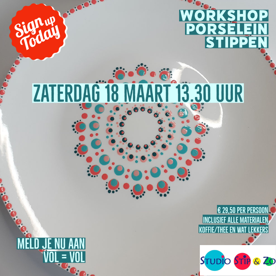 Workshop porselein stippen zaterdag 18 maart. kopie 2-1